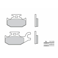 BREMBO Off-Road Szintermetál Fékbetétek - 07GR49SD egyéb motorkerékpár alkatrész