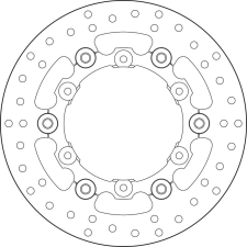 BREMBO Oro Félig Lengő Féknyereg - 78B408A9 egyéb motorkerékpár alkatrész