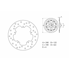 BREMBO Oro Fix féktárcsa - 68B40776 egyéb motorkerékpár alkatrész