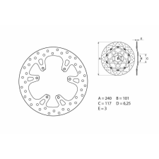 BREMBO Oro Fix féktárcsa - 68B40796 egyéb motorkerékpár alkatrész