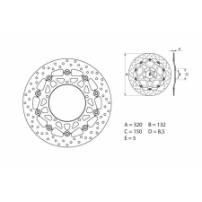 BREMBO Oro Lebegő Féknyereg - 78B40871 egyéb motorkerékpár alkatrész