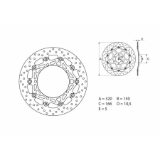 BREMBO Oro Lebegő Féknyereg - 78B40872 egyéb motorkerékpár alkatrész
