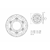 BREMBO Oro lebegő féktárcsa - 78B40810
