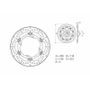 BREMBO Oro Lebegő Féktárcsa - 78B40812 BREMBO Kategorizálatlan termékek