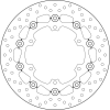 BREMBO Oro Lebegő Féktárcsa - 78B40843