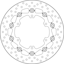 BREMBO Oro Lebegő Féktárcsa - 78B40843 egyéb motorkerékpár alkatrész