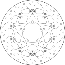 BREMBO Oro lebegő féktárcsa - 78B40847 motorkerékpár féktárcsa