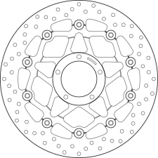 BREMBO Oro lebegő féktárcsa - 78B40878 egyéb motorkerékpár alkatrész