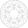  BREMBO Oro Lebegő Féktárcsa - 78B40897