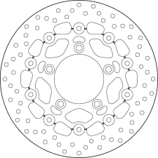 BREMBO Oro Lebegő Féktárcsa - 78B40897 motorkerékpár féktárcsa