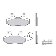 BREMBO robogó szén-kerámia fékbetétek - 07071CC egyéb motorkerékpár alkatrész