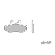 BREMBO Robogó Szén-Kerámia Fékbetétek - 07089CC BREMBO Futómű és fék alkatrészek Fékbetétek (tárcsafék) egyéb motorkerékpár alkatrész