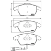 BREMBO Sada brzdových destiček P 85 075
