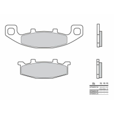 BREMBO Street Carbon Kerámia Fékbetétek - 07KA0933 egyéb motorkerékpár alkatrész