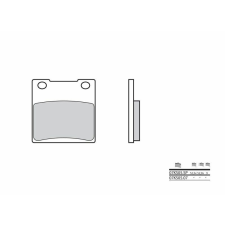 BREMBO Street Carbon Kerámia Fékbetétek - 07KS0507 egyéb motorkerékpár alkatrész