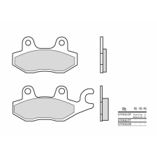 BREMBO Street Carbon Kerámia Fékbetétek - 07YA2008 egyéb motorkerékpár alkatrész