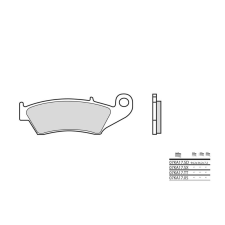 BREMBO Street Fém Szinterelt Fékbetétek - 07KA17LA egyéb motorkerékpár alkatrész
