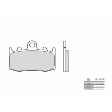 BREMBO Street szénszálas-kerámia fékbetétek - 07BB2607 egyéb motorkerékpár alkatrész
