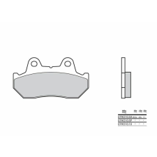 BREMBO Street Szénszálas-Kerámia Fékbetétek - 07HO1010 egyéb motorkerékpár alkatrész