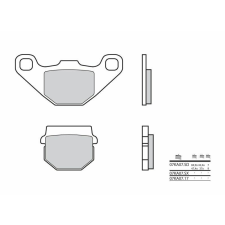 BREMBO Street szénszálas-kerámia fékbetétek - 07KA0717 egyéb motorkerékpár alkatrész
