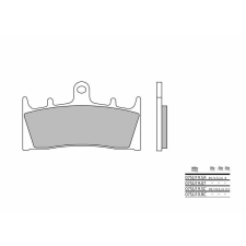BREMBO Street szénszálas-kerámia fékbetétek - 07SU1907 egyéb motorkerékpár alkatrész