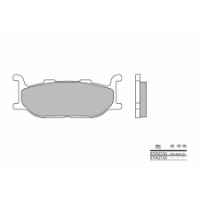 BREMBO Street Szintermetál fékbetétek - 07YA27SA egyéb motorkerékpár alkatrész