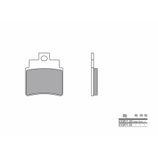  BREMBO Terepjáró Szintermetál Fékbetétek - 07GR71SX egyéb motorkerékpár alkatrész