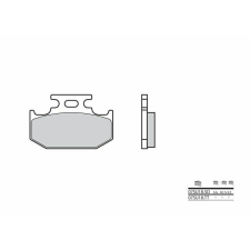 BREMBO terepjáróhoz készült szinterelt fémbetétes fékbetétek - 07SU18SD egyéb motorkerékpár alkatrész