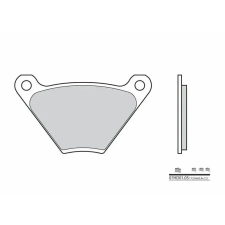 BREMBO Utcai Szén-Kerámia Fékbetétek - 07HD0105 BREMBO Futómű és fék alkatrészek Fékbetétek (tárcsafék) egyéb motorkerékpár alkatrész
