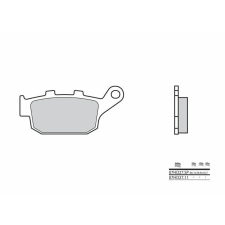 BREMBO utcai szénszálas-kerámia fékbetétek - 07HO2711 egyéb motorkerékpár alkatrész
