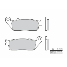 BREMBO utcai szénszámiak kerámia fékbetétek - 07HO4108 egyéb motorkerékpár alkatrész