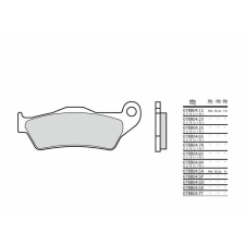 BREMBO utcai szinterelt fékbetétek - 07BB04SA egyéb motorkerékpár alkatrész