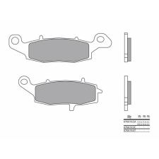 BREMBO utcai szinterelt fékbetétek - 07KA19SA egyéb motorkerékpár alkatrész