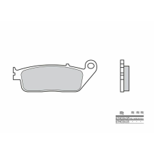BREMBO utcai szinterelt fémbetétek - 07HO34SP egyéb motorkerékpár alkatrész