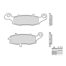 BREMBO utcai szinterelt fémbetétek - 07KA18LA egyéb motorkerékpár alkatrész