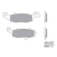 BREMBO utcai szinterelt fémbetétek - 07KA19LA egyéb motorkerékpár alkatrész