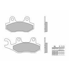 BREMBO utcai szinterelt fémbetétes fékbetétek - 07YA21SA egyéb motorkerékpár alkatrész