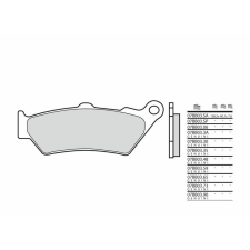 BREMBO Valódi Szinterelt Fémbetétes Fékbetétek - 07BB0390 egyéb motorkerékpár alkatrész