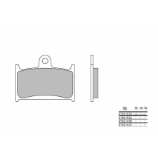 BREMBO versenykarbon-kerámia fékbetétek - 07SU14RC egyéb motorkerékpár alkatrész