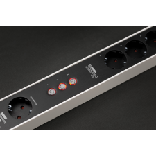 Brennenstuhl 1153240626 220V Okos Túlfeszültség védő elosztó 4 aljzatos 1.5m - Fekete villanyszerelés