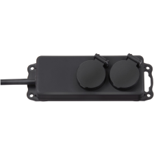 Brennenstuhl 230V Kültéri elosztó 2 aljzatos 2m - Fekete villanyszerelés