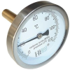  BRH kazán, hőmérő Ø63mm fémházas, 1/2", 20mm-es merülőhüvellyel, 0-120°C