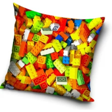Bricks , Lego mintázatú párna, díszpárna 40*40 cm lakástextília