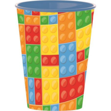 Bricks , Lego mintázatú pohár, műanyag 260 ml babaétkészlet