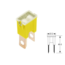 Bright Ride Biztosíték japán csavaros álló 60A (sárga) autóalkatrész