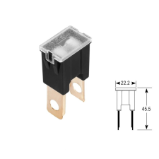 Bright Ride Biztosíték japán csavaros álló 80A (fekete) autóalkatrész