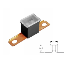 Bright Ride Biztosíték japán csavaros fekvő 80A (fekete) autóalkatrész