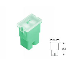 Bright Ride Biztosíték japán sarus 20A (vkék, fehér) autóalkatrész