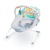 Bright Start s Safari Fun Vibrating Bouncer elemes, rezgő baba pihenőszék, 48 x 53 x 42 cm újszülött babafotel szafari mintával 0 - 6 hónapos korban 9 kg testsúlyig