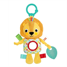 BRIGHT STARTS Játék dallamokkal C-karikán oroszlán Huggin' Lights ™0hó+ bébijáték kiságyra